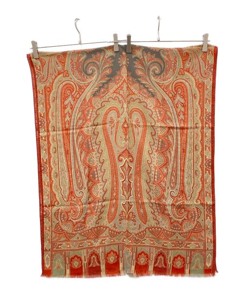 ETRO（エトロ）ETRO (エトロ) ペイズリー柄スカーフ レッドの古着・服飾アイテム