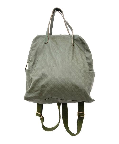 GHERARDINI（ゲラルディーニ）GHERARDINI (ゲラルディーニ) 総柄2WAYリュック グリーンの古着・服飾アイテム