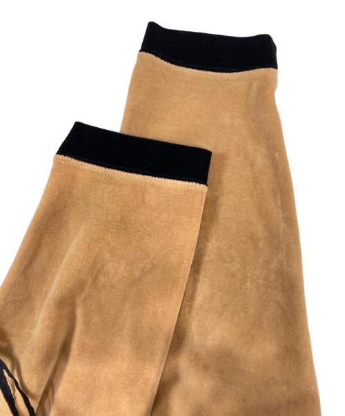 FENDI JEANS（フェンディ ジーンズ）FENDI jeans (フェンディ ジーンズ) ハーフジップベロアカットソー ブラウン サイズ:42の古着・服飾アイテム