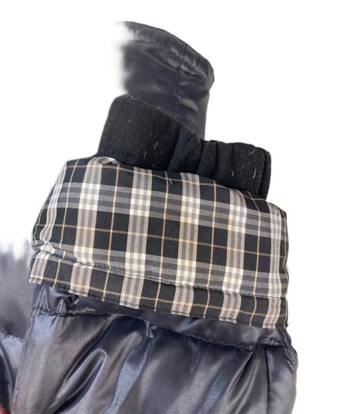 BURBERRY BLUE LABEL（バーバリー ブルー レーベル）BURBERRY BLUE LABEL (バーバリー ブルー レーベル) フーデッドダウンコート ブラック サイズ:38の古着・服飾アイテム