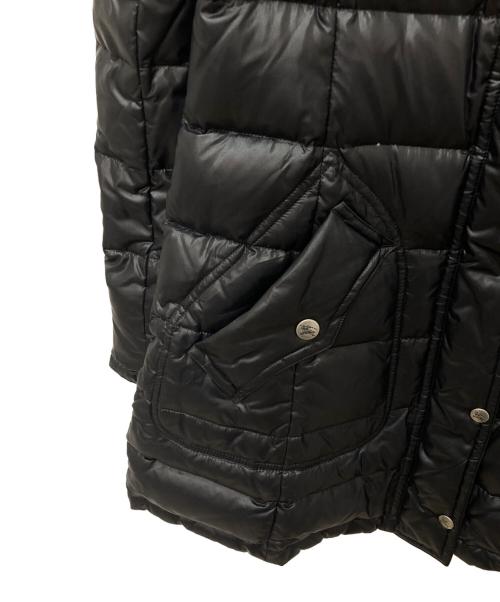 BURBERRY BLUE LABEL（バーバリー ブルー レーベル）BURBERRY BLUE LABEL (バーバリー ブルー レーベル) フーデッドダウンコート ブラック サイズ:38の古着・服飾アイテム