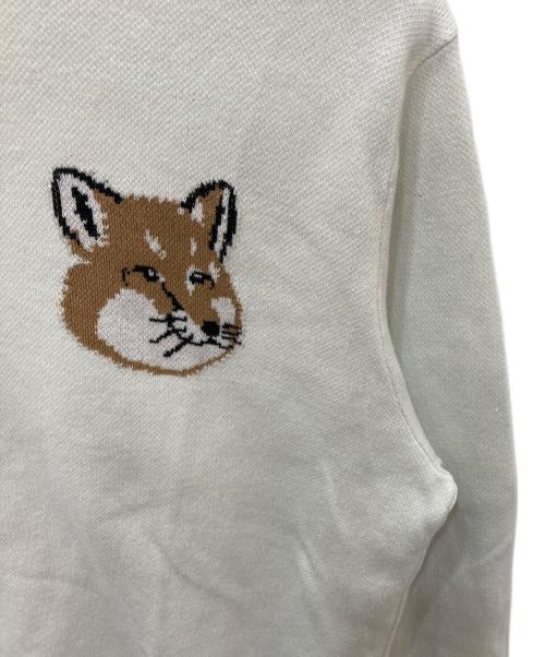 maison kitsune（メゾンキツネ）MAISON KITSUNE (メゾンキツネ) ニット アイボリー サイズ:XSの古着・服飾アイテム