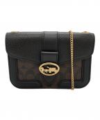 COACHコーチ）の古着「ジョージー クロスボディ シグネチャーウォレット」｜ブラウン
