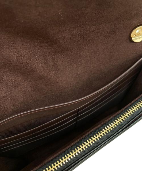 COACH（コーチ）COACH (コーチ) ジョージー クロスボディ シグネチャーウォレット ブラウンの古着・服飾アイテム