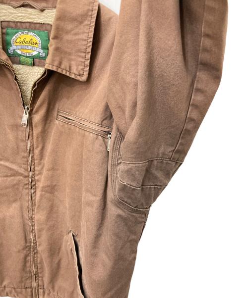 Cabela's（カベラス）Cabela's (カベラス) 裏ボアダック地ジャケット ブラウン サイズ:Lの古着・服飾アイテム