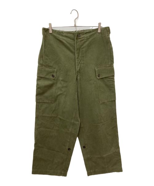 SEYNAEVE（-）SEYNAEVE (-) ダブルフェイスカーゴパンツ グリーン サイズ:記載なしの為実寸参照の古着・服飾アイテム