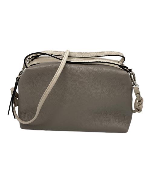 GIANNI CHIARINI（ジャンニ キアリーニ）GIANNI CHIARINI (ジャンニ キアリーニ) バイカラーレザーショルダーバッグ ベージュの古着・服飾アイテム