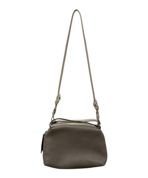 GIANNI CHIARINI（ジャンニ キアリーニ）GIANNI CHIARINI (ジャンニ キアリーニ) バイカラーレザーショルダーバッグ ベージュの古着・服飾アイテム