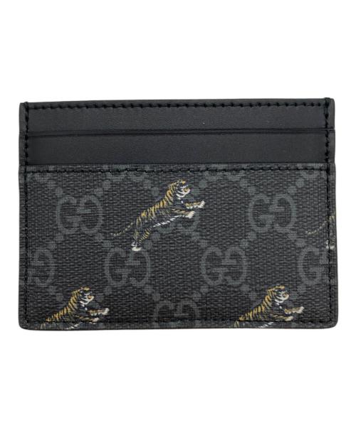 GUCCI（グッチ）GUCCI (グッチ) Tiger Card Holder ブラックの古着・服飾アイテム