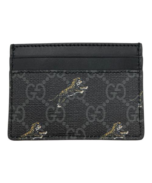 GUCCI（グッチ）GUCCI (グッチ) Tiger Card Holder ブラックの古着・服飾アイテム