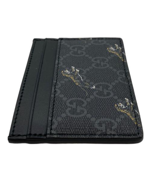 GUCCI（グッチ）GUCCI (グッチ) Tiger Card Holder ブラックの古着・服飾アイテム