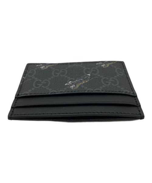 GUCCI（グッチ）GUCCI (グッチ) Tiger Card Holder ブラックの古着・服飾アイテム