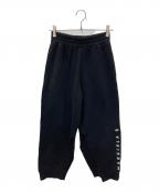 MM6 Maison Margielaエムエムシックスメゾンマルジェラ）の古着「MARGIELA LOGO PRINTED SWEATPANTS」｜ブラック