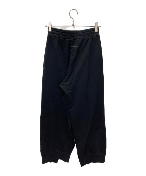 MM6 Maison Margiela（エムエムシックスメゾンマルジェラ）MM6 Maison Margiela (エムエムシックスメゾンマルジェラ) MARGIELA LOGO PRINTED SWEATPANTS ブラック サイズ:XSの古着・服飾アイテム