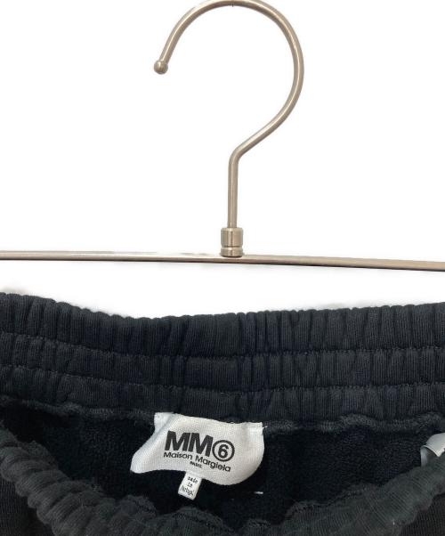 MM6 Maison Margiela（エムエムシックスメゾンマルジェラ）MM6 Maison Margiela (エムエムシックスメゾンマルジェラ) MARGIELA LOGO PRINTED SWEATPANTS ブラック サイズ:XSの古着・服飾アイテム