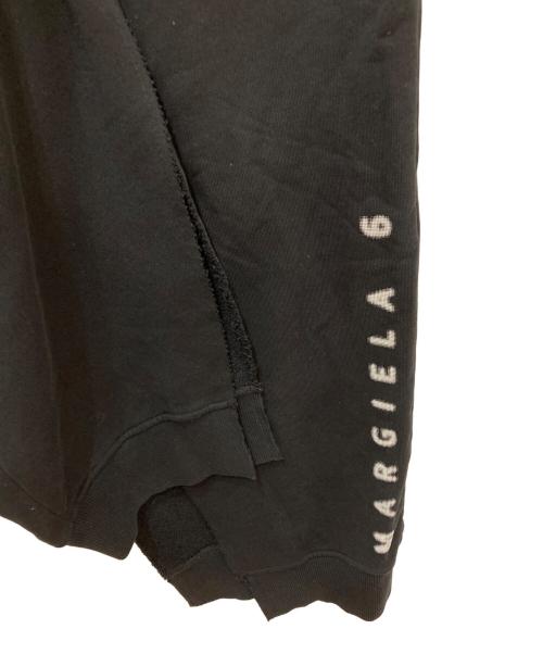 MM6 Maison Margiela（エムエムシックスメゾンマルジェラ）MM6 Maison Margiela (エムエムシックスメゾンマルジェラ) MARGIELA LOGO PRINTED SWEATPANTS ブラック サイズ:XSの古着・服飾アイテム