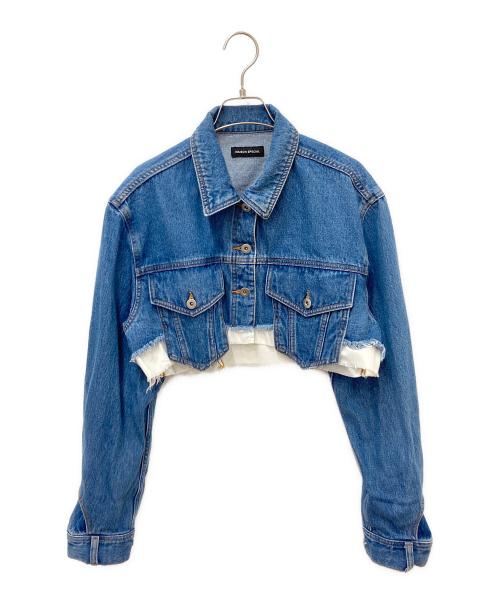 MAISON SPECIAL（メゾンスペシャル）MAISON SPECIAL (メゾンスペシャル) カットオフショートデニムジャケット ブルー サイズ:FREEの古着・服飾アイテム
