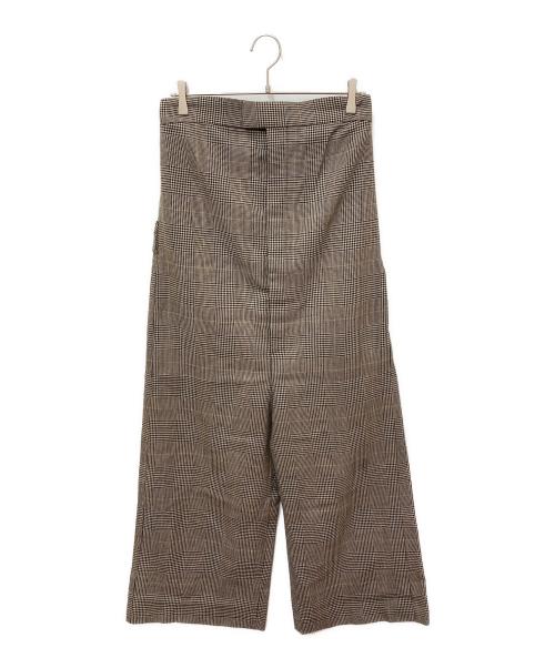 L'appartement（アパルトモン）L'appartement (アパルトモン) CHECK HANDSOME ALL IN ONE ブラウン サイズ:38の古着・服飾アイテム
