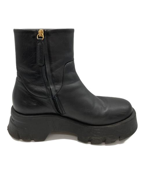 Gianvito Rossi（ジャンヴィト ロッシ）Gianvito Rossi (ジャンヴィト ロッシ) アンクルブーツ MONTEY ブラック サイズ:37の古着・服飾アイテム