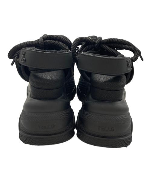 YELLO（イエロ）YELLO (イエロ) WHALE PLATFORM SANDALS ブラック サイズ:Sの古着・服飾アイテム