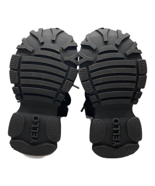 YELLO（イエロ）YELLO (イエロ) WHALE PLATFORM SANDALS ブラック サイズ:Sの古着・服飾アイテム