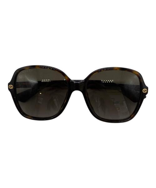 GUCCI（グッチ）GUCCI (グッチ) サングラス ブラウン サイズ:55s□18の古着・服飾アイテム