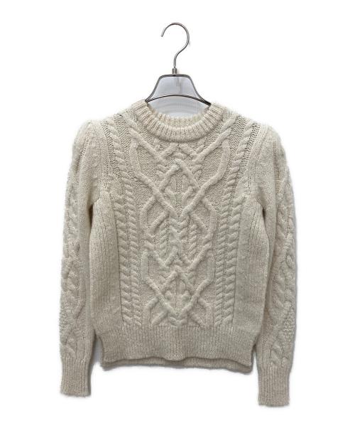 ISABEL MARANT（イザベルマラン）ISABEL MARANT (イザベルマラン) ウールケーブルニット ベージュ サイズ:34の古着・服飾アイテム