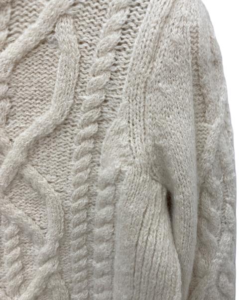 ISABEL MARANT（イザベルマラン）ISABEL MARANT (イザベルマラン) ウールケーブルニット ベージュ サイズ:34の古着・服飾アイテム
