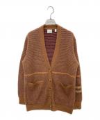 BURBERRYバーバリー）の古着「シルクモヘア混ニットカーディガン」｜ブラウン