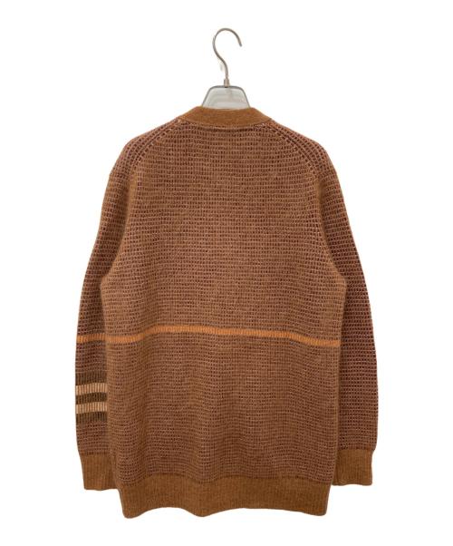 BURBERRY（バーバリー）BURBERRY (バーバリー) シルクモヘア混ニットカーディガン ブラウン サイズ:Sの古着・服飾アイテム
