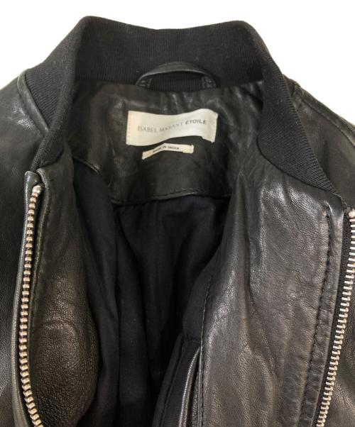 ISABEL MARANT ETOILE（イザベルマランエトワール）ISABEL MARANT ETOILE (イザベルマランエトワール) ラムレザージャケット ブラック サイズ:34の古着・服飾アイテム