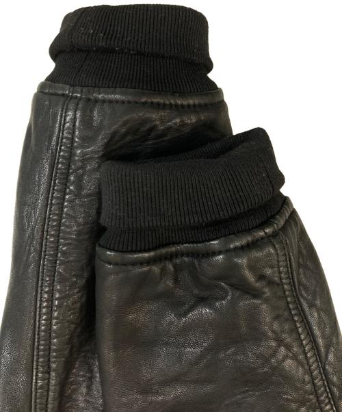 ISABEL MARANT ETOILE（イザベルマランエトワール）ISABEL MARANT ETOILE (イザベルマランエトワール) ラムレザージャケット ブラック サイズ:34の古着・服飾アイテム
