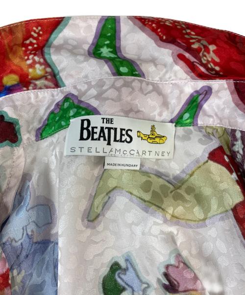 STELLA McCARTNEY（ステラマッカートニー）STELLA McCARTNEY (ステラマッカートニー) THE BEATLES (ビートルズ) 総柄シャツ パープル サイズ:36の古着・服飾アイテム