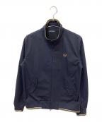 FRED PERRY×BEAMSフレッドペリー×ビームス）の古着「ナイロンストレッチハリントンジャケット」｜ネイビー
