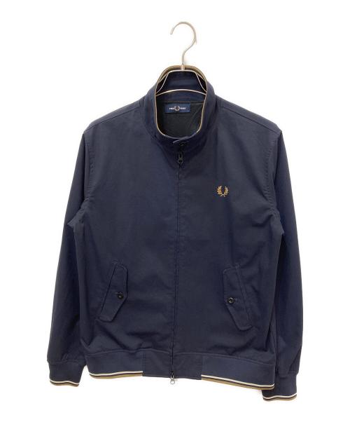 FRED PERRY（フレッドペリー）FRED PERRY (フレッドペリー) BEAMS (ビームス) ナイロンストレッチハリントンジャケット ネイビー サイズ:Lの古着・服飾アイテム