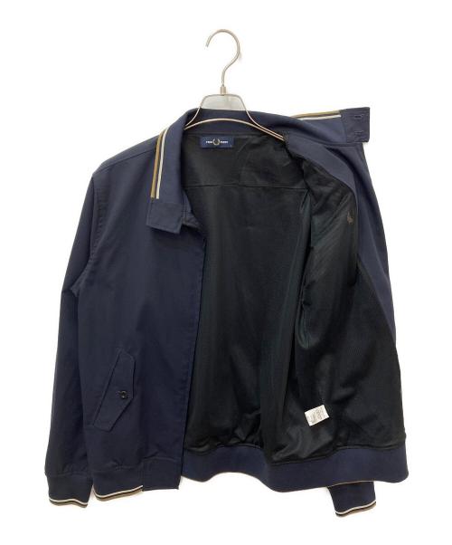 FRED PERRY（フレッドペリー）FRED PERRY (フレッドペリー) BEAMS (ビームス) ナイロンストレッチハリントンジャケット ネイビー サイズ:Lの古着・服飾アイテム