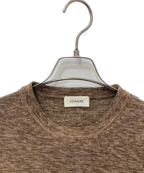 LEMAIRE（ルメール）LEMAIRE (ルメール) レーヨンポリニット ブラウン サイズ:Ｌの古着・服飾アイテム