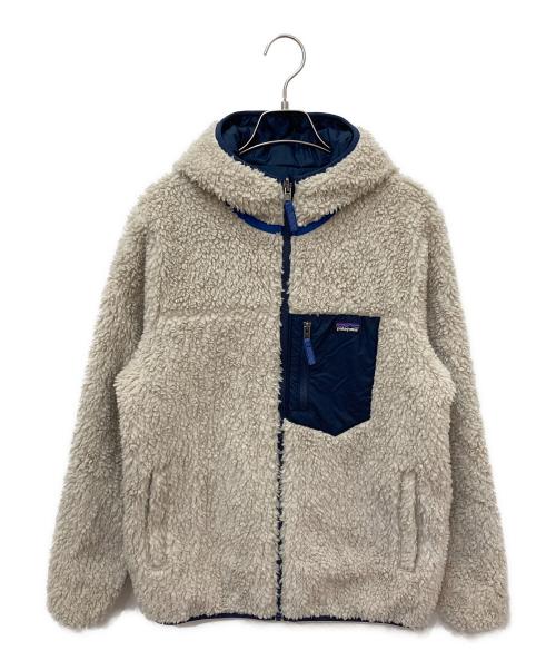 Patagonia（パタゴニア）Patagonia (パタゴニア) キッズ・リバーシブル・レディ・フレディ・フーディ ネイビー サイズ:XXLの古着・服飾アイテム