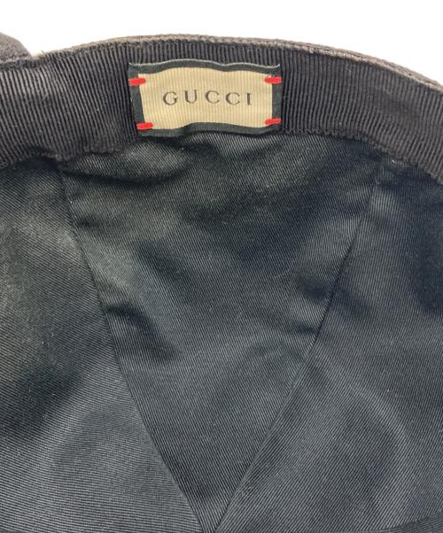 GUCCI（グッチ）GUCCI (グッチ) GGキャンバス ベースボールキャップ ブラックの古着・服飾アイテム