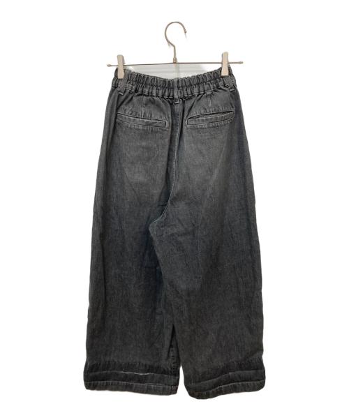 HARVESTY（ハーベスティー）HARVESTY (ハーベスティー) BLACK DENIM CIRCUSPANTS グレー サイズ:2の古着・服飾アイテム