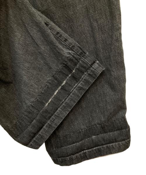 HARVESTY（ハーベスティー）HARVESTY (ハーベスティー) BLACK DENIM CIRCUSPANTS グレー サイズ:2の古着・服飾アイテム