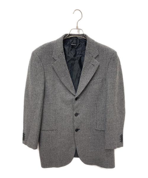 GIORGIO ARMANI（ジョルジオアルマーニ）GIORGIO ARMANI (ジョルジオアルマーニ) ウールテーラードジャケット グレー サイズ:54の古着・服飾アイテム