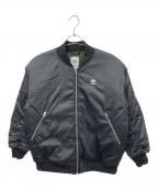adidasアディダス）の古着「W LONG BOMBER JACKET　ダブルロングボンバージャケット」｜ブラック