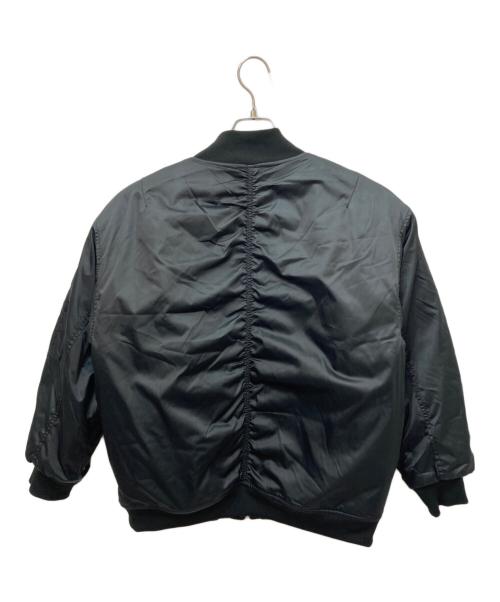 adidas（アディダス）adidas (アディダス) W LONG BOMBER JACKET　ダブルロングボンバージャケット ブラック サイズ:Lの古着・服飾アイテム