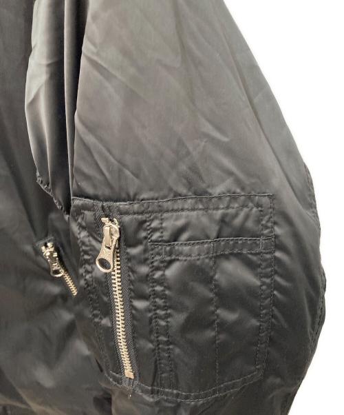 adidas（アディダス）adidas (アディダス) W LONG BOMBER JACKET　ダブルロングボンバージャケット ブラック サイズ:Lの古着・服飾アイテム