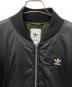 中古・古着 adidas (アディダス) W LONG BOMBER JACKET　ダブルロングボンバージャケット ブラック サイズ:L：8000円
