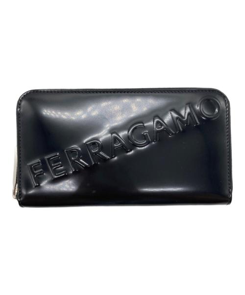 Salvatore Ferragamo（サルヴァトーレ フェラガモ）Salvatore Ferragamo (サルヴァトーレ フェラガモ) 長財布 ブラックの古着・服飾アイテム