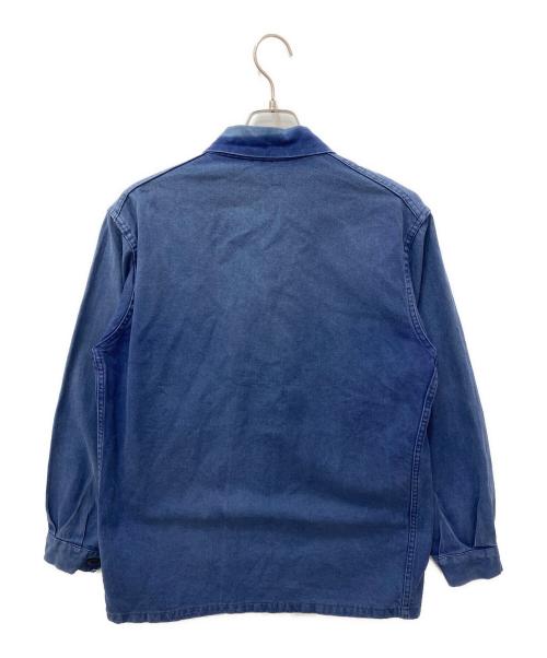 USED（USED）USED (USED) フレンチワークジャケット ネイビー サイズ:記載無しの為実寸参照の古着・服飾アイテム