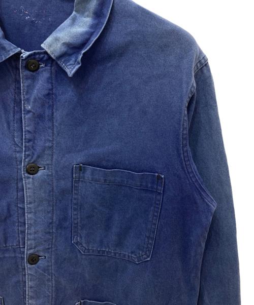 USED（USED）USED (USED) フレンチワークジャケット ネイビー サイズ:記載無しの為実寸参照の古着・服飾アイテム