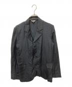 BLACK COMME des GARCONSブラックコムデギャルソン）の古着「ストライプテーラードジャケット」｜ブラック